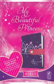 NLT My Beautiful Princess Bible-Purple Crown/Pink TuTone | SHOPtheWORD