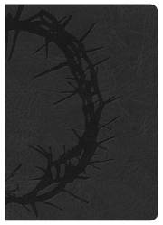 NKJV Large Print Compact Reference Bible-Charcoal LeatherTouch | SHOPtheWORD