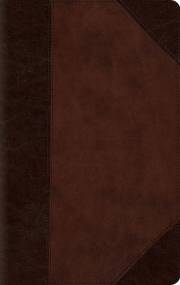 ESV Large Print Compact Bible-Brown/Walnut Portfolio Design TruTone | SHOPtheWORD