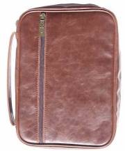 Bible Cover-Distressed Leather Look-Brown-XLG | SHOPtheWORD