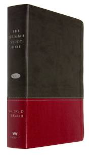 NKJV Jeremiah Study Bible-Charcoal/Burgundy Leatherluxe | SHOPtheWORD