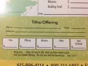 Offering Envelope-Tithe/Offering/Missions/Other (Deut 12:6-7) (Pack Of 100) | SHOPtheWORD