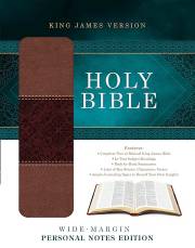 KJV Wide-Margin Personal Notes Bible-Tan/Brown DiCarta | SHOPtheWORD