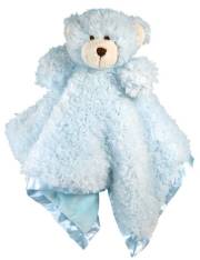 Blankie-Cuddle Bud-Bear-Satin Trimmed-Blue (18 x 18) | SHOPtheWORD