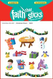 Sticker-Christmas Cheer (6 Sheets) (Faith That Sticks) | SHOPtheWORD