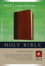 NLT Compact Edition-Brown/Tan TuTone | SHOPtheWORD