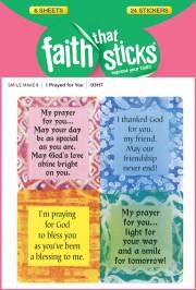 Sticker-I Prayed For You (6 Sheets) (Faith That Sticks) | SHOPtheWORD
