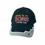 Cap-Jesus Is My Boss 1 Pet 2:25-Black | SHOPtheWORD