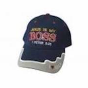Cap-Jesus Is My Boss 1 Pet 2:25-Navy | SHOPtheWORD
