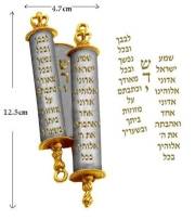 Mezuzah-Torah Scroll (5")-Brass | SHOPtheWORD