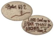 Stone-Psalm-Lord Lead Me To The Rock... Psalm 61:2 w/Cross (2") | SHOPtheWORD