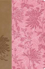 Span-RVR 1960 Womans Study Bible-Pink/Brown LeatherSoft (Biblia De Estudio Para La Mujer) | SHOPtheWORD