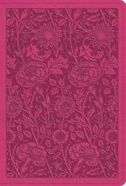 ESV Large Print Compact Bible-Berry Floral Design TruTone | SHOPtheWORD