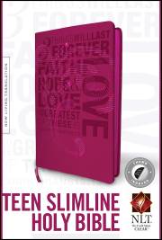 NLT Teen Slimline Bible/1 Corinthians 13-Hot Pink TuTone Indexed | SHOPtheWORD