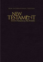 NIV New Testament With Psalms And Proverbs-Black Softcover | SHOPtheWORD
