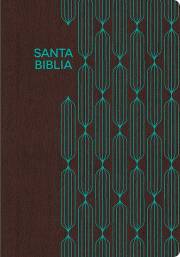 Span-RVR 1960 Gift And Award Bible (Biblia Para Regalos Y Premios)-Coffee/Turquoise LeatherTouch | SHOPtheWORD
