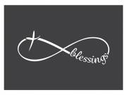 Auto Decal-Vinyl-Infinity Cross-Blessings-White (6 x 2.25) | SHOPtheWORD