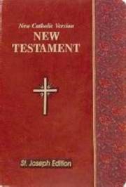 NCB St. Joseph Edition Vest Pocket New Testament-Burgundy Imitation Leather | SHOPtheWORD