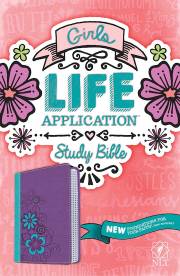 NLT Girls Life Application Study Bible (Revamped)-Green/Purple TuTone | SHOPtheWORD