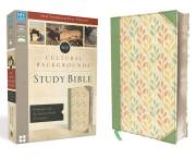 NIV Cultural Backgrounds Study Bible-Sage/Leaves Duo-Tone (Not Available-Out Of Print) | SHOPtheWORD