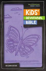 NIrV Kids' Devotional Bible-Lavender DuoTone | SHOPtheWORD