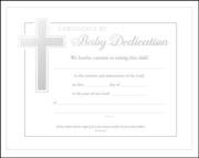 Certificate-Baby Dedication (Isaiah 54:13) (Silver Foil Embossed, Premium Stock) (Pack Of 6) | SHOPtheWORD