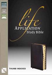 NASB Life Application Study Bible-Black Bonded Leather Indexed | SHOPtheWORD