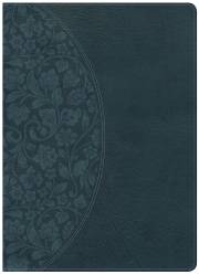 NKJV Holman Study Bible/Large Print (Full Color)-Dark Teal LeatherTouch Indexed | SHOPtheWORD