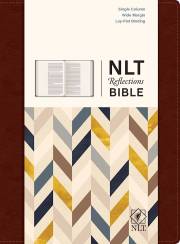 NLT Reflections Bible-Mahogany Brown-Hardcover | SHOPtheWORD
