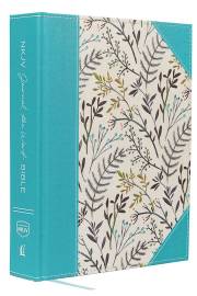 NKJV Journal The Word Bible/Large Print-Teal Floral Hardcover | SHOPtheWORD