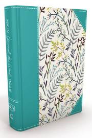 NKJV Journal The Word Bible-Teal/Floral Hardcover | SHOPtheWORD