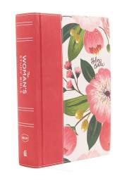 NKJV Woman's Study Bible (Full Color)-Black/Burgundy Floral Hardcover | SHOPtheWORD