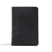 CSB Large Print Compact Reference Bible-Black LeatherTouch | SHOPtheWORD