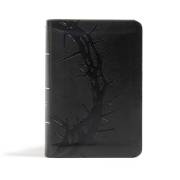 CSB Large Print Compact Reference Bible-Charcoal LeatherTouch | SHOPtheWORD