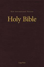 NIV Pew And Worship Bible/Large Print-Burgundy Hardcover | SHOPtheWORD