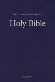 NIV Pew And Worship Bible/Large Print-Blue Hardcover | SHOPtheWORD