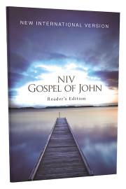 NIV Gospel Of John Reader's Edition (Blue Pier)-Softcover | SHOPtheWORD