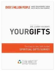 Your Gifts: Spiritual Gifts Survey by Larry Gilbert | SHOPtheWORD