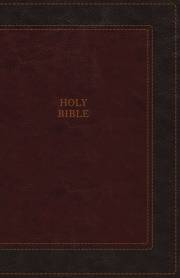 KJV Thinline Bible/Compact (Comfort Print)-Burgundy/Dark Burgundy Leathersoft | SHOPtheWORD