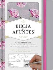 Span-RVR 1960 Notetaking Bible (Biblia de Apunte)-Gray/Floral LeatherTouch | SHOPtheWORD