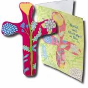 Cross-Comforting Clay w/Greeting Card-Multiple Blessings-Pink (5.5") | SHOPtheWORD