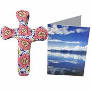 Cross-Comforting Clay-Tuscan (5.5") | SHOPtheWORD