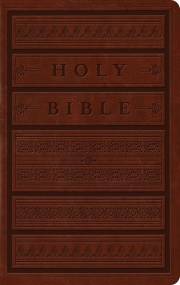 ESV Large Print Personal Size Bible-Brown Engraved Mantel Design TruTone | SHOPtheWORD