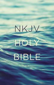 NKJV Value Outreach Bible-Blue Scenic Softcover | SHOPtheWORD