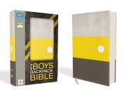 NIV Boys Backpack Bible-Yellow/Charcoal Leathersoft | SHOPtheWORD