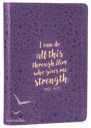 Journal-Positively Purple/I Can Do All This-Classic LuxLeather | SHOPtheWORD