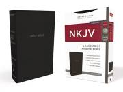 NKJV Thinline Bible/Large Print (Comfort Print)-Black Leathersoft | SHOPtheWORD