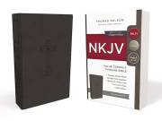 NKJV Thinline Bible/Compact (Comfort Print)-Charcoal Leathersoft | SHOPtheWORD