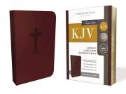 KJV Compact Large Print Reference Bible (Comfort Print)-Burgundy Leathersoft | SHOPtheWORD