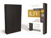 KJV Compact Large Print Reference Bible (Comfort Print)-Black Leatherflex w/Snap-Flap | SHOPtheWORD